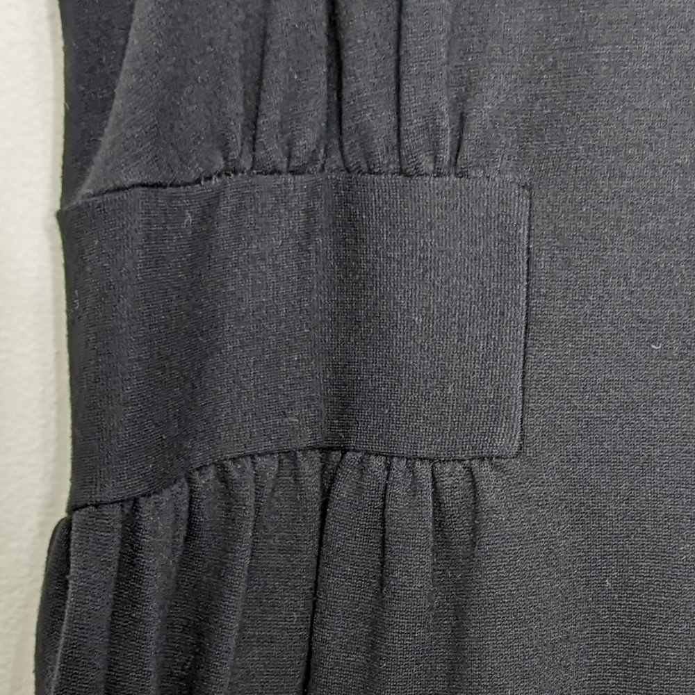 Theory Viscose Polyamide Elastane Stretchy Black Sleeveless Dress Medium - Picture 10 of 10